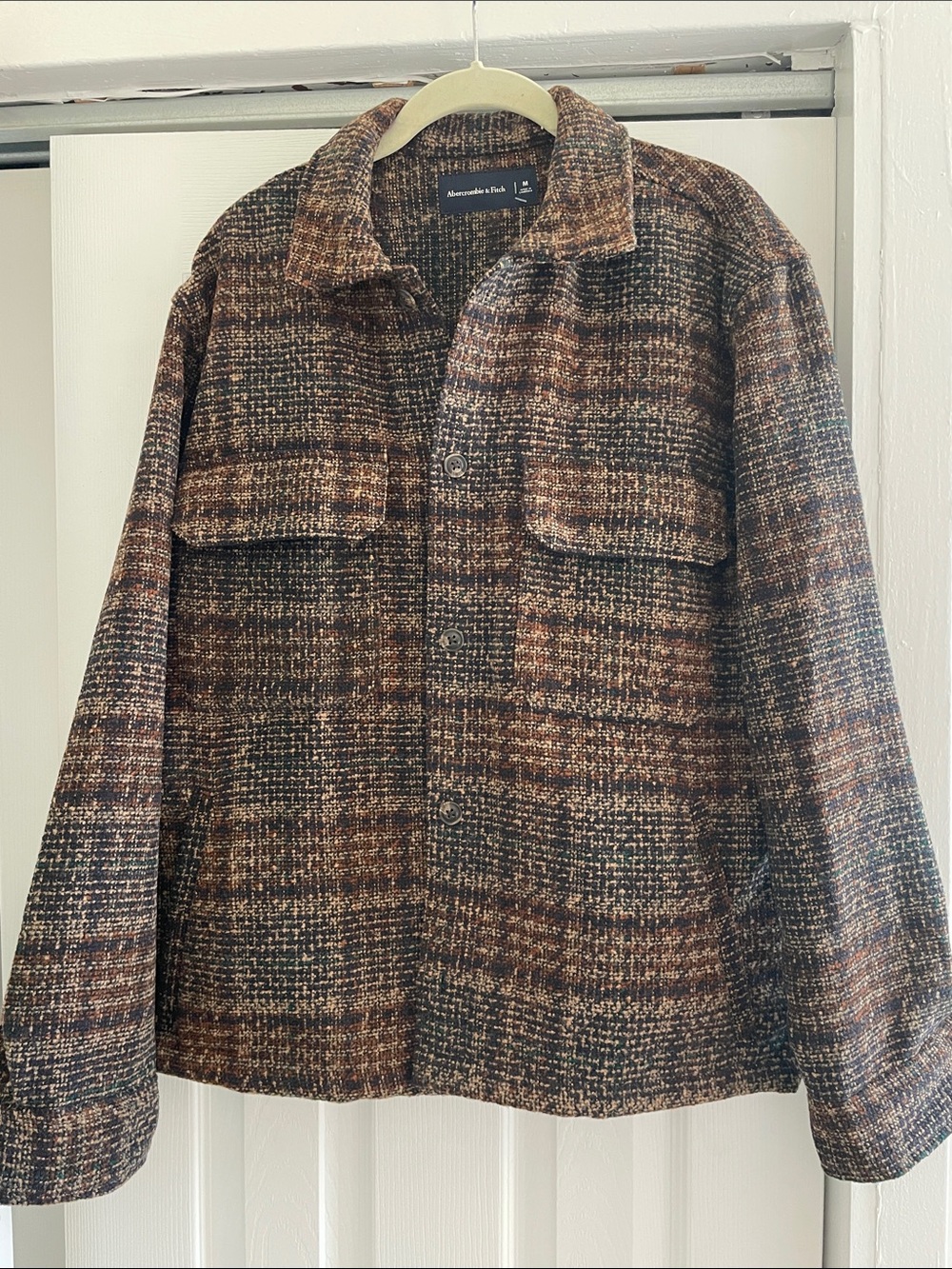 Abercrombie & Fitch Mens Boucle Shirt Jacket